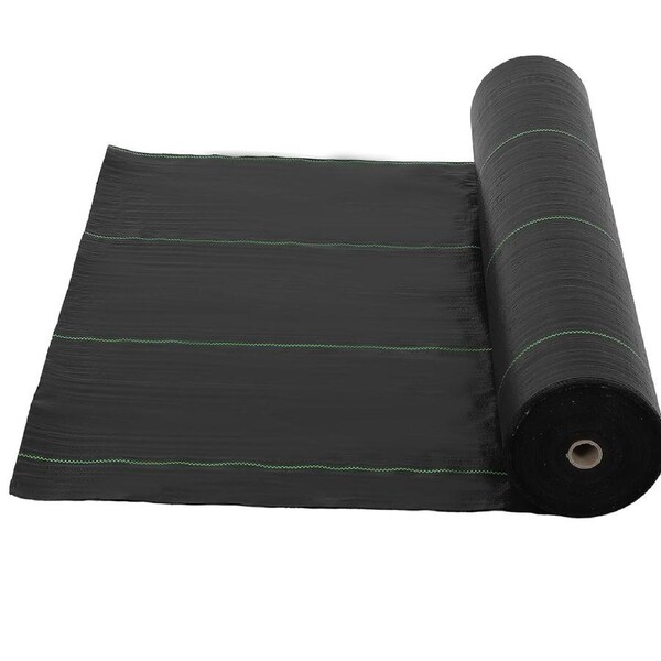 Advwin Weed Mat, 3.66 x 50m Woven Ground Cover, High Permeability & UV Resistant