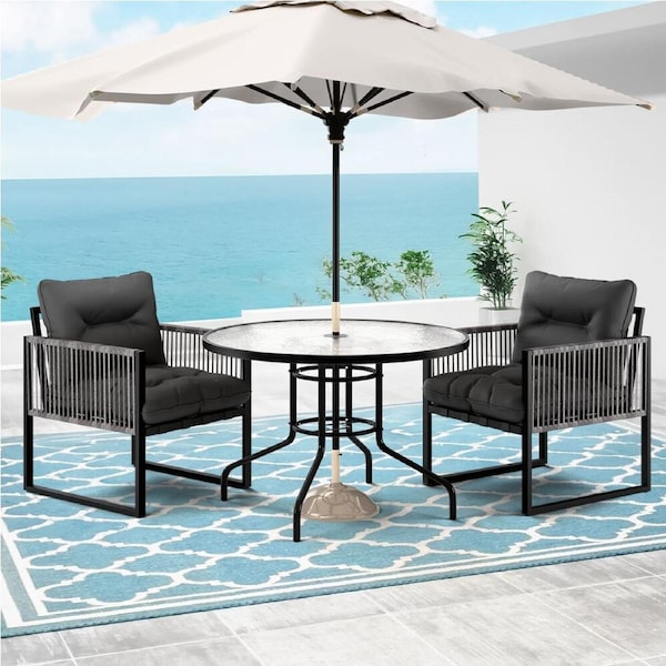 ALFORDSON Outdoor Furniture Dining Table Lounge Chairs Patio