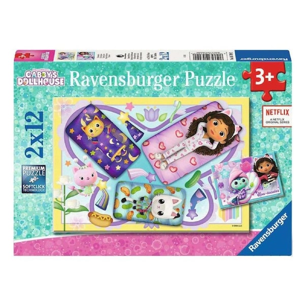Ravensburger Gabby's Dollhouse Magical Sleepover 2x12 Piece Jigsaw Puzzle