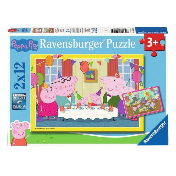 Ravensburger Peppa Pig 2x12 Piece Jigsaw Puzzle