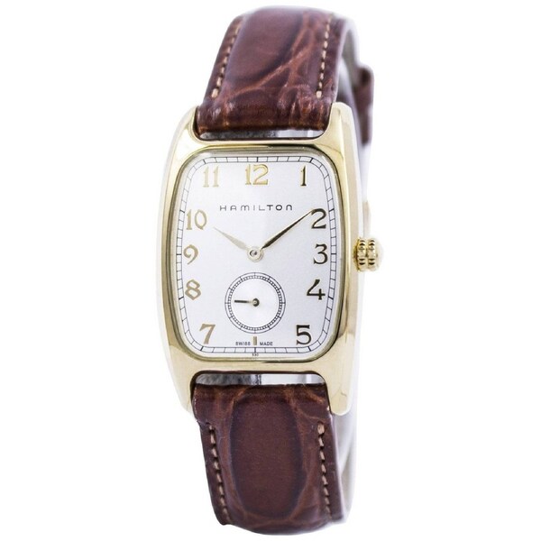 Hamilton American Classic Boulton Quartz Swiss Made Leather Strap White Dial H13431553 30M Men's Watch