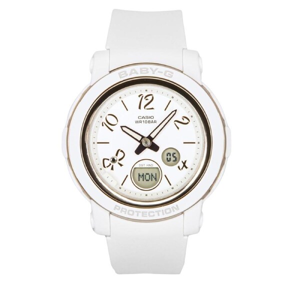 Casio Baby-G Analog Digital World Time Alarm Timer 31 Time Zones Quartz BGA-290RA-7A 100M Women's Watch