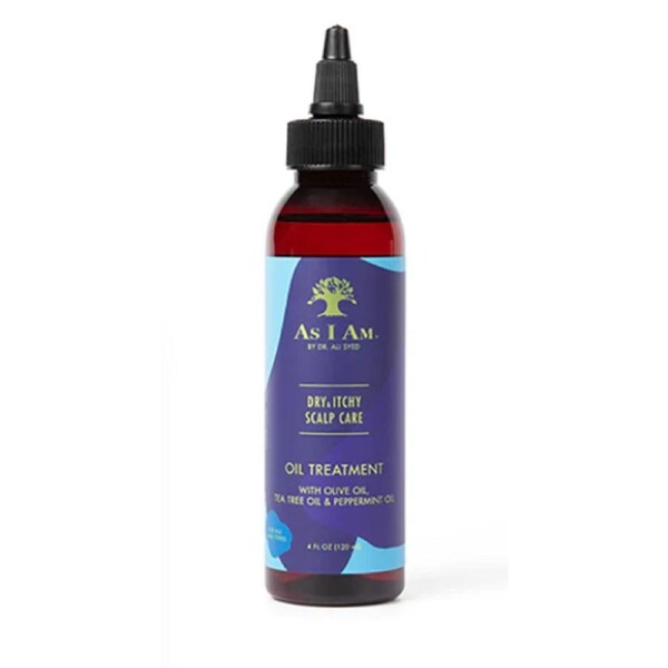As I Am Dry & Itchy Scalp Care Oil Treatment With Olive Oil , Tea Tree Oil & Peppermint Oil 120mL(4oz)