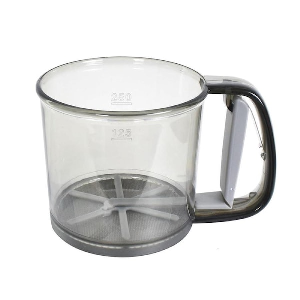 Semi Automatic Hand Held Flour Sifter Baking Powder Strainer Sieve Kitchen Tool