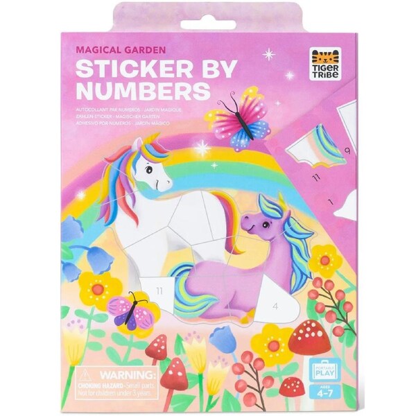 Tiger Tribe - Sticker by Numbers - Magical Garden