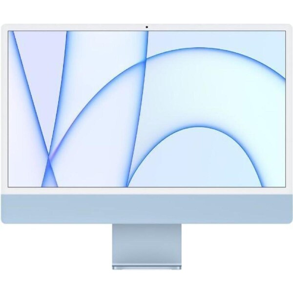Apple iMac 2021 M1 (Two ports) 24" - Apple M1 chip 8-core CPU - 256GB - Blue - 8GB RAM - 24 Inch - Refurbished (Excellent Condition)