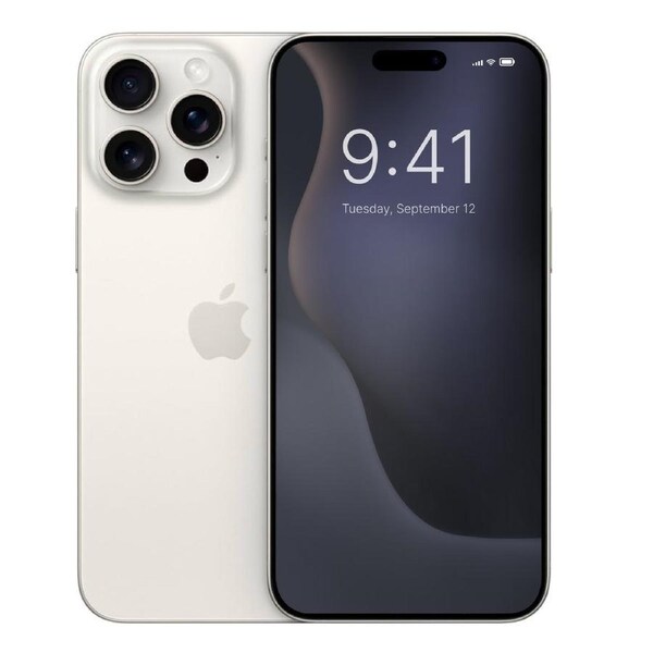 Apple iPhone 15 Pro Max - 512GB - White Titanium - Refurbished (Good Condition)