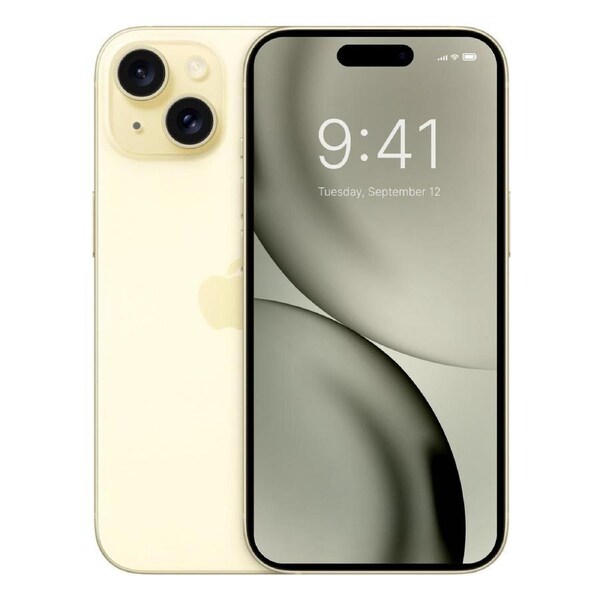 Apple iPhone 15 - 128GB - Yellow - Refurbished (Excellent Condition)