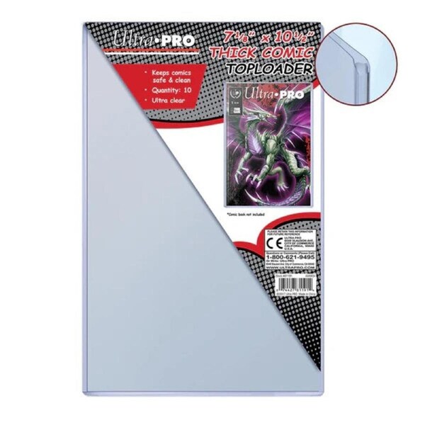 Ultra Pro: 7-1/8 X 10-1/2 Thick Comic Toploader 10ct