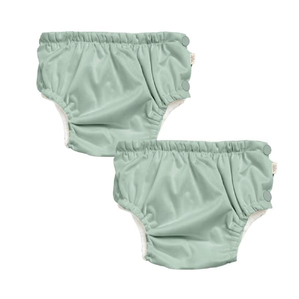 EcoNaps Reusable Swim Nappy 2 Pack - Mint - Large 11-13kg