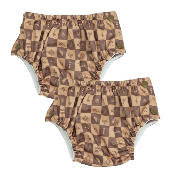 Econaps Reusable Swim Nappy 2 pack - Island - Large 11-13kg
