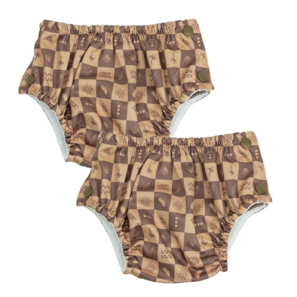 Econaps Reusable Swim Nappy 2 pack - Island - Extra Large 13+kg