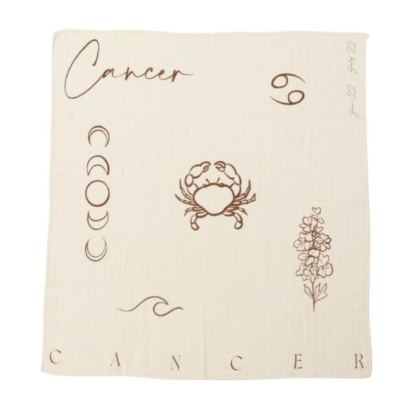 EcoNaps Muslin Swaddle - Zodiac - Cancer