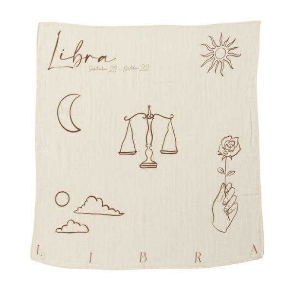 EcoNaps Muslin Swaddle - Zodiac - Libra