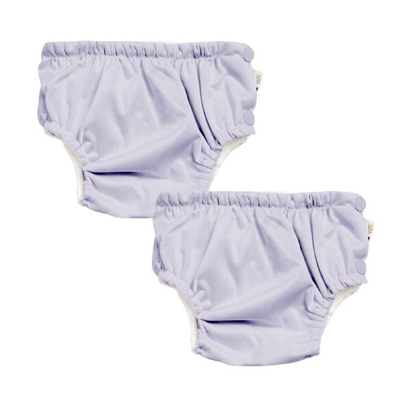 EcoNaps Reusable Swim Nappy 2 Pack - Lavender - Extra Large 13+kg