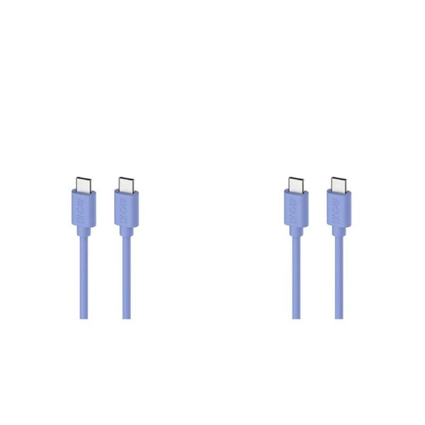 2PK Moki USB-C to USB-C SynCharge Cable 1 Meter iPhone/Android Ultra Blue