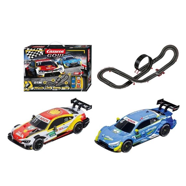 Carrera GO!!! 1:43 Scale DTM Pure Power Slot Car Set Model 6.2 Metre Track