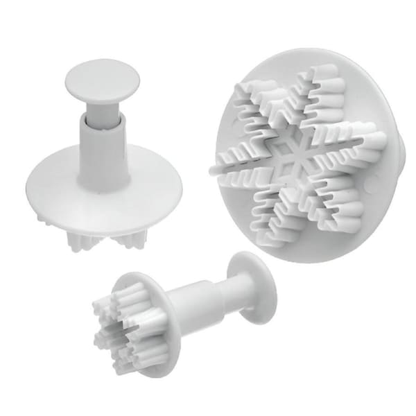 Mondo Snowflake Plunger Cutter 3 Piece Set