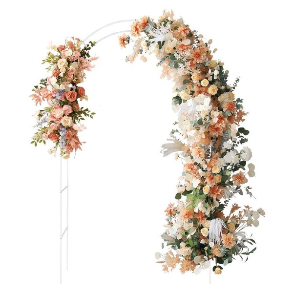 DIY Wedding Metal Garden Arch Trellis Arbour Outdoor Rose Climbing Plants Stand For Home Party Decoration White