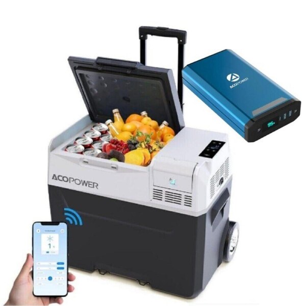 Acopower LiONCooler 50 Liters Car Freezer + ACOPOWER 193Wh 52000mA MultiFunction
