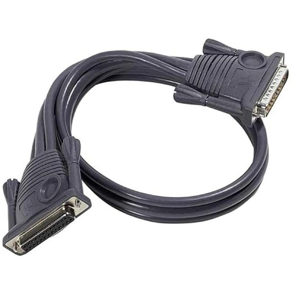 Aten 2L1701 1.8M Db-25 DB-25 Black Serial Cable