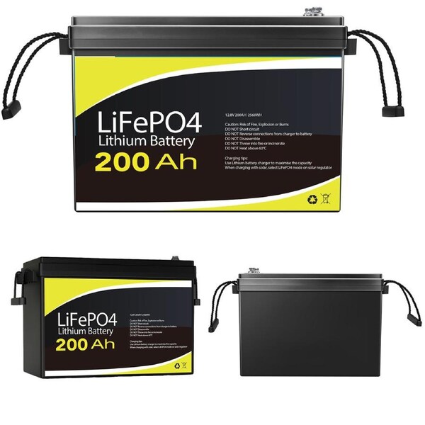 200Ah 12V Lithium Battery 3,000 Deep Cycle 3 Years Warranty