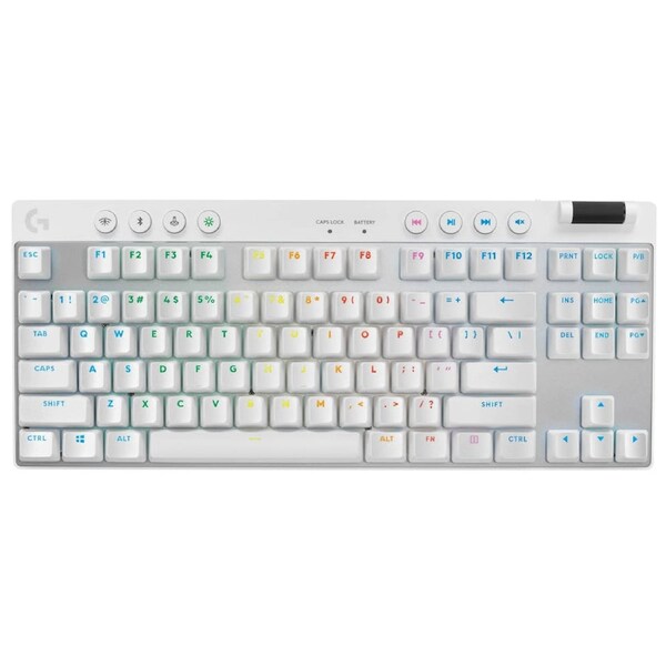 Logitech G PRO X TKL LIGHTSPEED Gaming Keyboard (White)