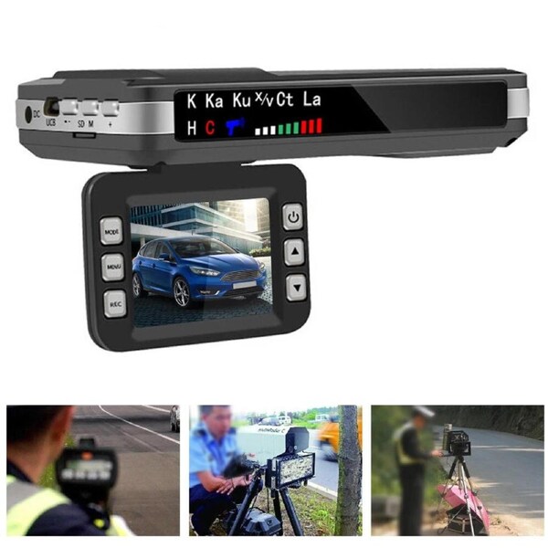 Detector Video Recorder 2 in 1 Car Dash Cam Speed Radar Camera Night Vision DVR