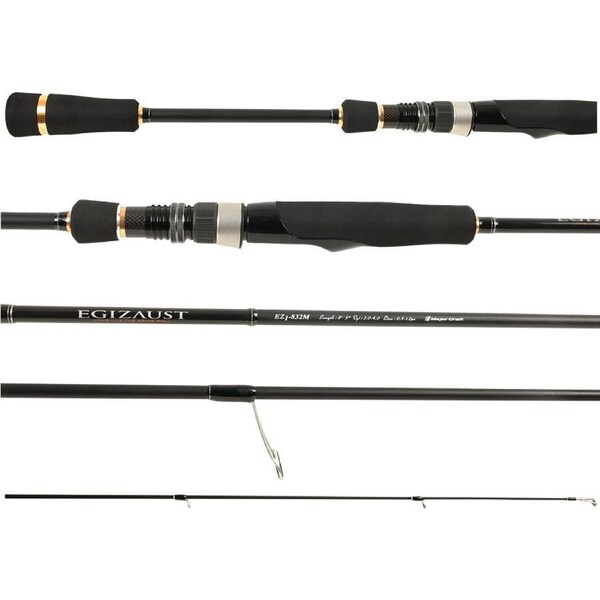 MajorCraft Carbon Fishing Rod BassPara X 662L 2 PC 6ft 6in Spinning Fast