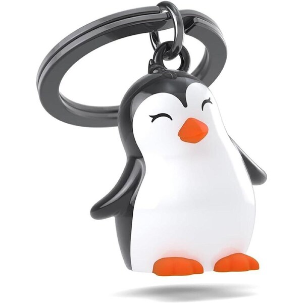 Metalmorphose Miniature 3D Metal Keychain - Penguin, Whitehill MTM329-01