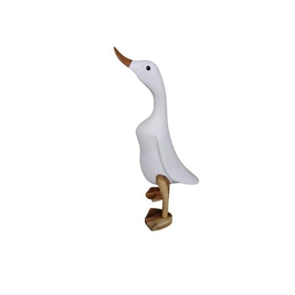 Bamboo Root Duck Coloured Garden Ornament Decor Medium 37-41cm