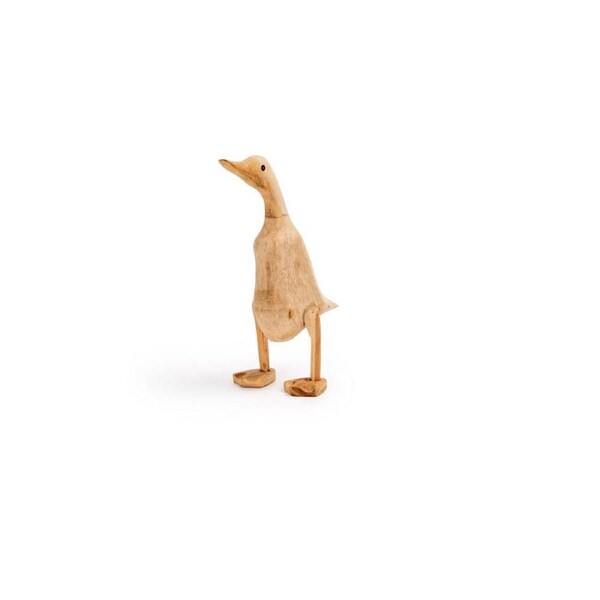 Bamboo Duck Web feet Home/Garden Ornament Decor Small 33cm Brown