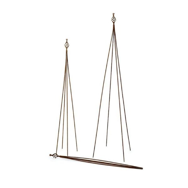 Metal Garden Stake Support Large Plant Support Pole 170cm Rust