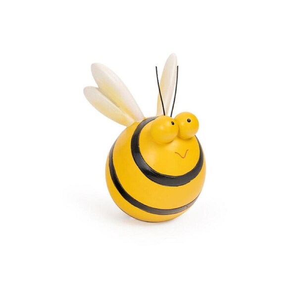 Buzz Bee Garden Insect Ornament Hanging Decor Medium 25x33cm Yellow