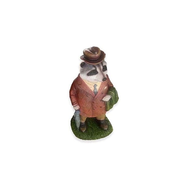 Polyresin Raccoon Character Animal Figurine Home/Garden Decor 6 in