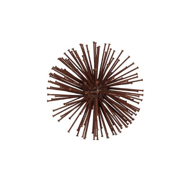 Mild Steel Dandelion Ball Garden/Yard Ornament Decor 40x40cm Rust