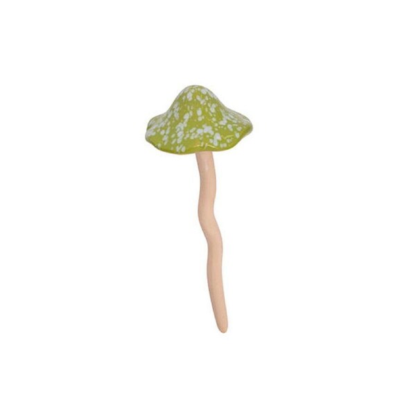 Ceramic Mushroom Green Large Figurine Ornament Decor 10x27cm Assorted