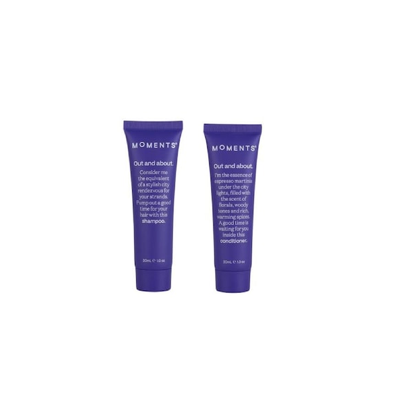 Out and About 30ml Shampoo & Conditioner Pack 100 Pieces