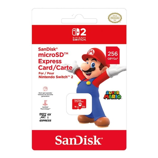 SanDisk microSD Express Card 256GB for Nintendo Switch 2 170204
