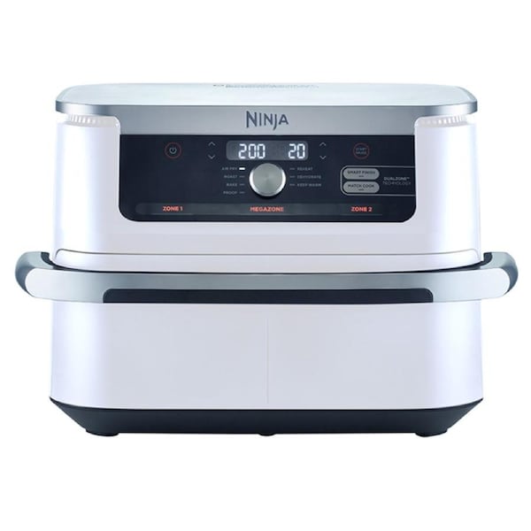 Ninja XXXL FlexDrawer Air Fryer AF500 with 10.4L Megazone White AF500WHANZ