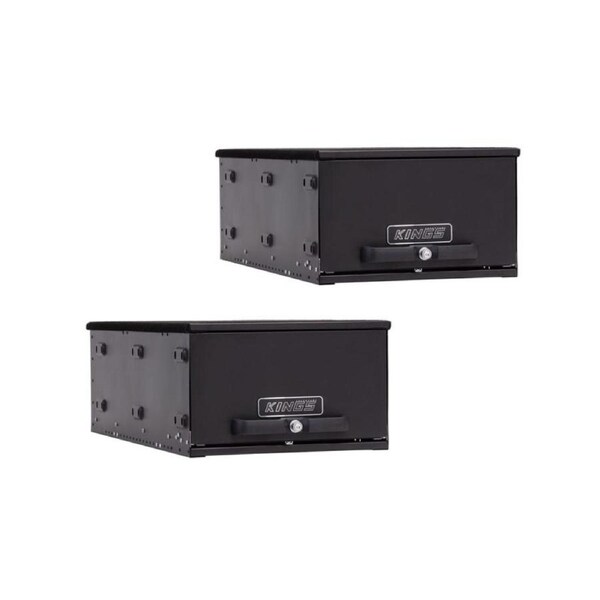 2x Kings 900mm Drawer - Modular Design- Ute Rear Drawer - Premium Black Finish