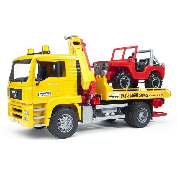Bruder 1:16th MAN TGA Breakdown Truck with Cross Country Vehicle