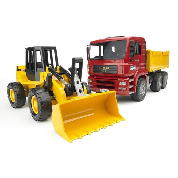 Bruder 1:16 MAN TGA Construction Truck with Articulated Road Loader