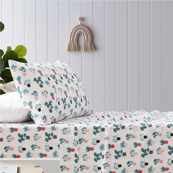 Happy Kids Plant Kids Printed Sheet Set Single