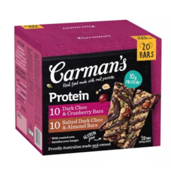 Carman's Gourmet Protein Bars (40 g x 20 pk)