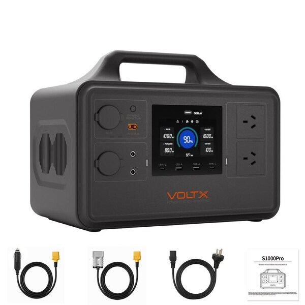 VoltX 1800W 1030Wh Power Station – 9 Outputs, MPPT Management, Ideal for Camping & Home Use