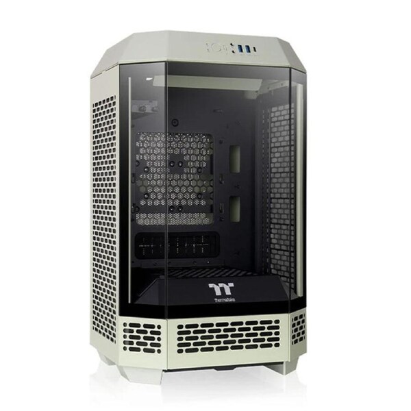 Thermaltake The Tower 250 TG Mini Tower mini-ITX Case - Matcha Green (CA-1Z9-00SEWN-00)