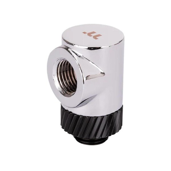 Thermaltake Pacific SF 90 Degree Adapter - Silver Black (CL-W396-CU00SL-A)