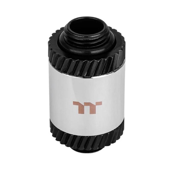 Thermaltake Pacific SF Male to Male 30mm Extender - Silver Black (CL-W391-CU00SL-A)