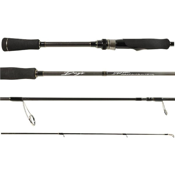 MajorCraft Days Carbon Fishing Rod 2 Piece 6ft 5 inch Spinning 1/32- 1/4oz